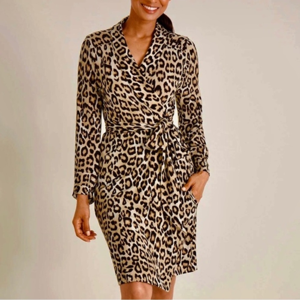 Soma Embraceable Cool Nights Short Robe Lovely Leopard
